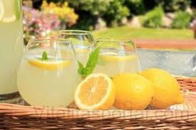méregtelenítés vízzel és citrommal